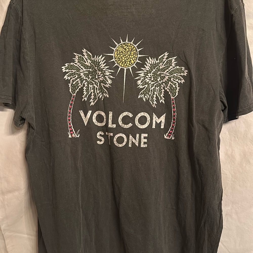 Volcom Gray Short Sleeve Tee with Graphic